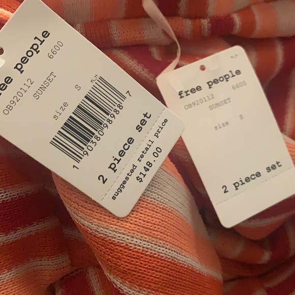 Free People Bridget Stripe Sunset set small - Picture 4 of 4